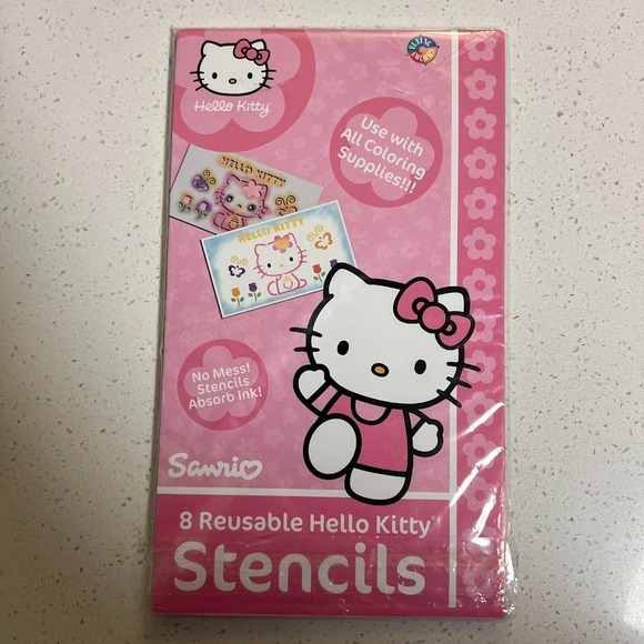 Sanrio Other - Vintage 2004 Sanrio Hello Kitty Reusable Stencil Set